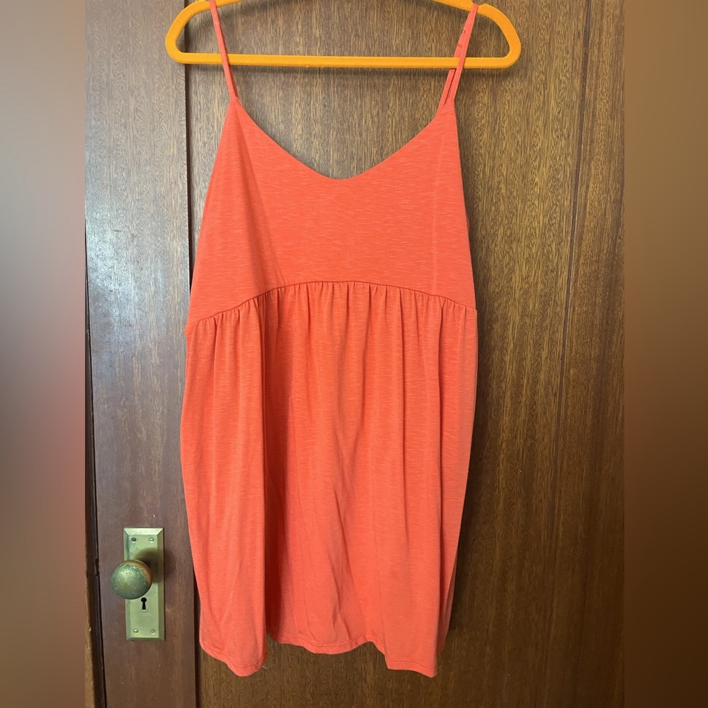 Comfy orange mini dress, like new!